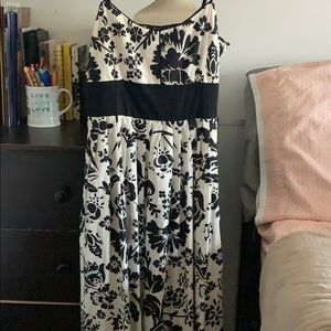 Black and White Print Dress